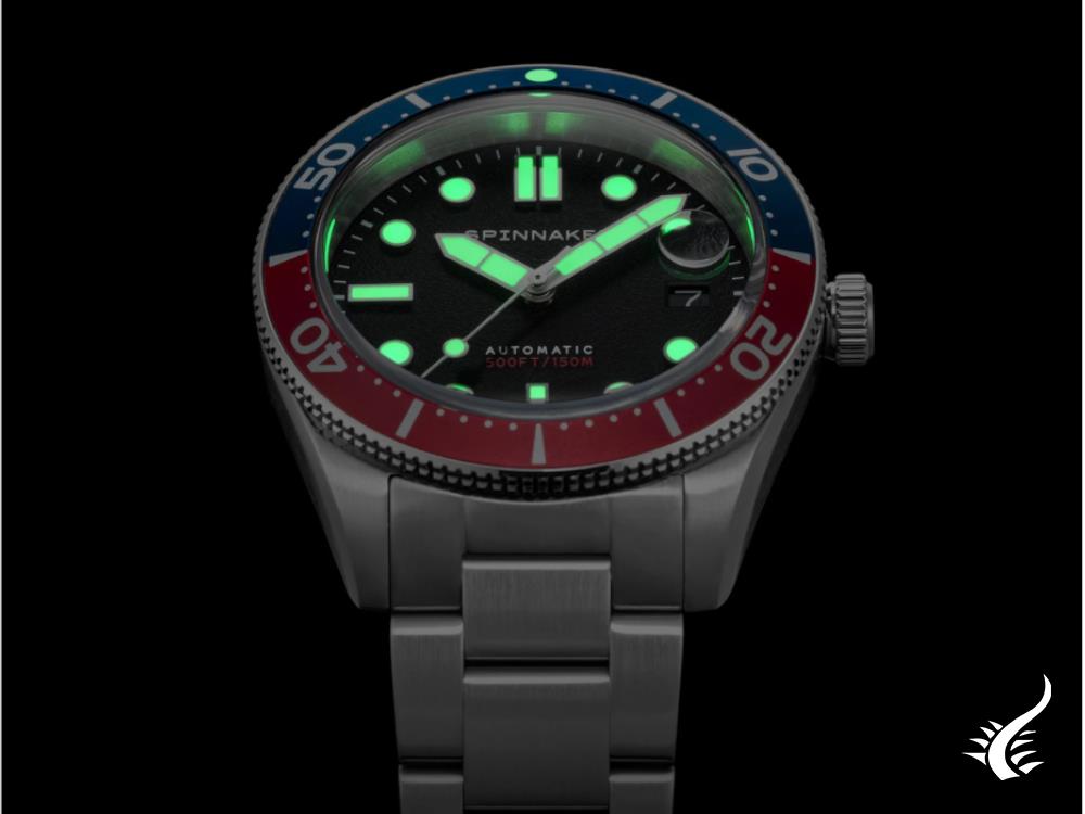 Spinnaker Croft Elemental Automatic Watch, Black, 40 mm, 15 atm, SP-5100-11