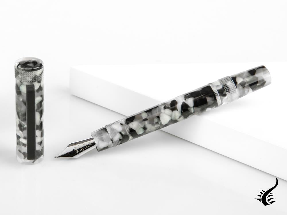 Stylo plume Tibaldi Perfecta Vinyl Stonewash gris, PFC-R780-FP