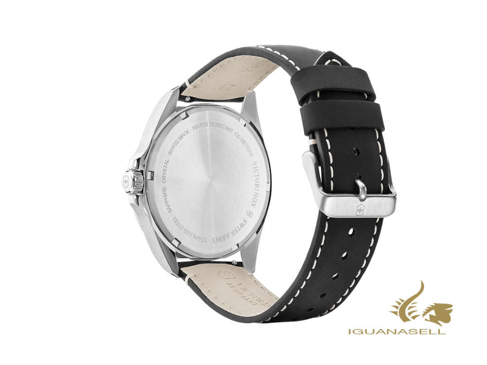 Montre à quartz Victorinox Fieldforce Sport GMT, noire, 42 mm, V241895