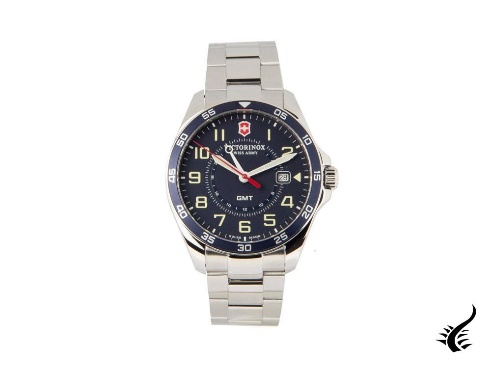Montre à quartz Victorinox Fieldforce Sport GMT, bleu, 42 mm, V241896