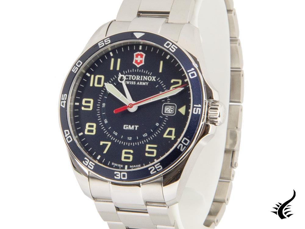 Montre à quartz Victorinox Fieldforce Sport GMT, bleu, 42 mm, V241896