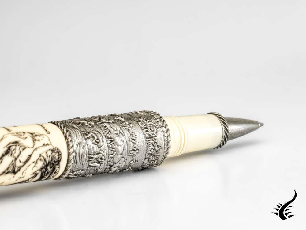 Visconti Dante Alighieri Rollerball pen, Ivory, Limited Edition, KP98-01-RB
