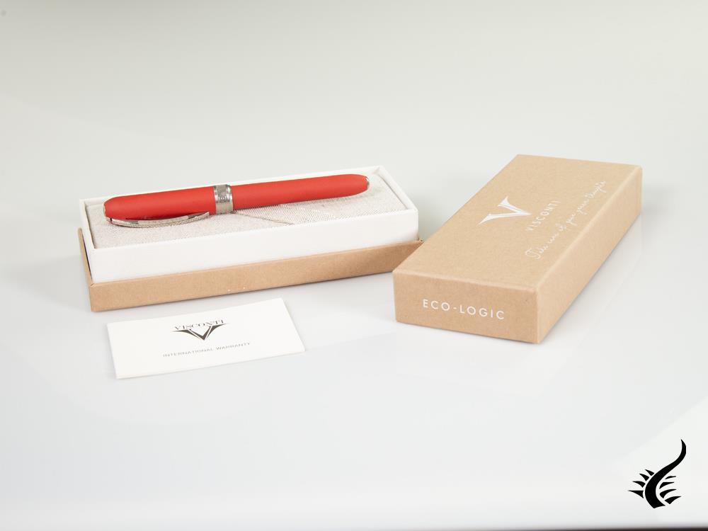 Visconti Rembrandt Eco-Logic Rollerball pen, Bioplastic, Red, KP10-10-03-RB
