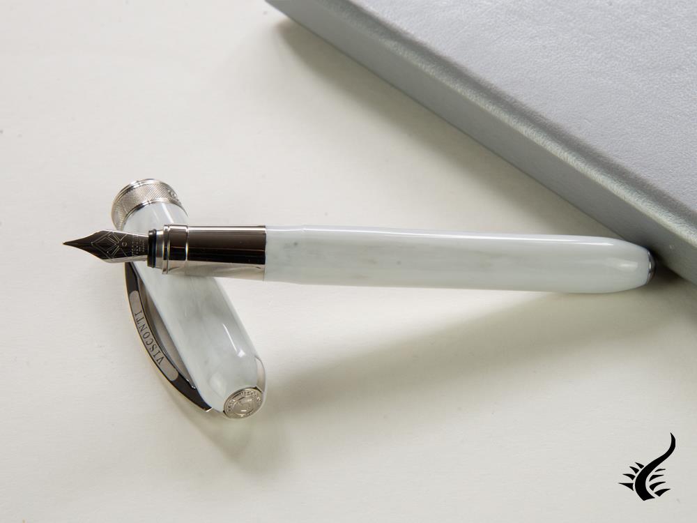 Visconti Rembrandt Fountain Pen, Acrylic Resin, White, KP10-06-FP