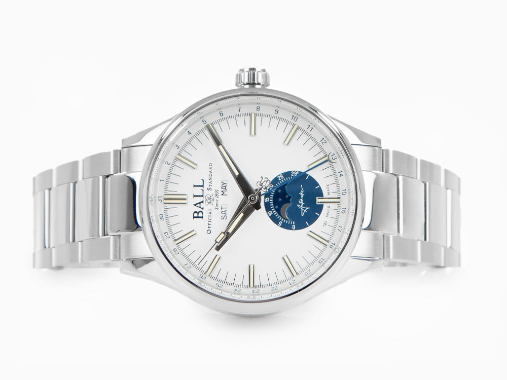 Ball Engineer II Moon Calendar Automatic Watch,  Limited Edition, NM3016C-S1J-WH