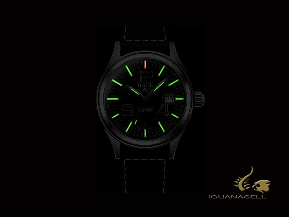 Ball Fireman Nightbreaker Automatic Watch, Ball RR1103, 40 mm, NM2188C-LBR11-BK1