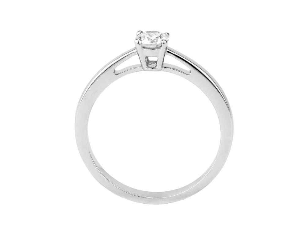 Solitario 18K White Gold Brilliant Cut Solitaire Ring 0.3 ct, PRW10223-14