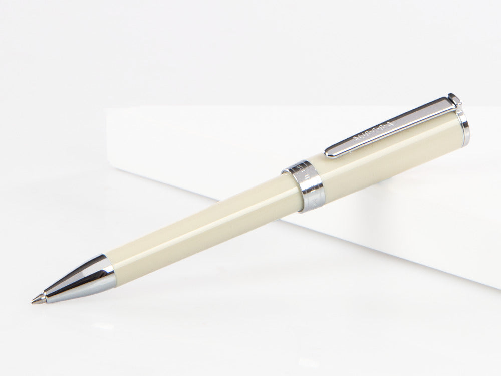 Ballpoint Pen Aurora TU -  White Resin Cap and Barrel - T31W