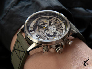 Montre à quartz AVI-8 Hawker Harrier II Matador Edition, argent, 44 mm, AV-4065-01