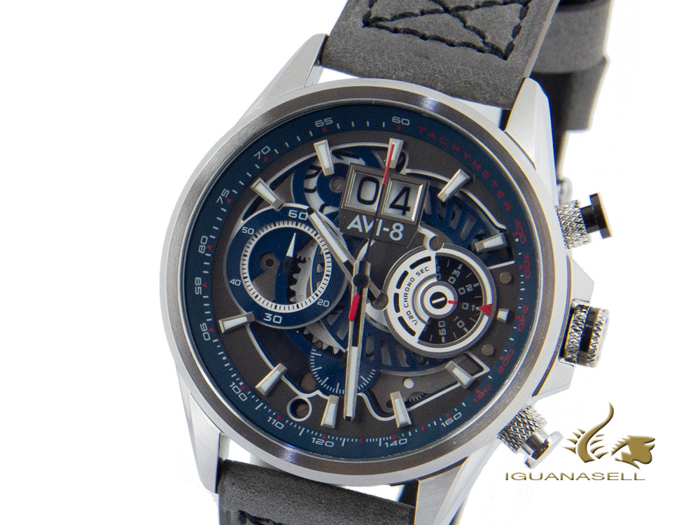 Montre à quartz AVI-8 Hawker Harrier II Matador, bleu, 45 mm, AV-4065-04