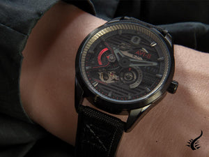 AVI-8 Hawker Harrier II Stealth Black Automatic Watch, 44 mm, AV-4074-03