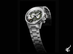 Montre à quartz militaire AVI-8 Hawker Harrier en acier vert, 44 mm, AV-4056-11