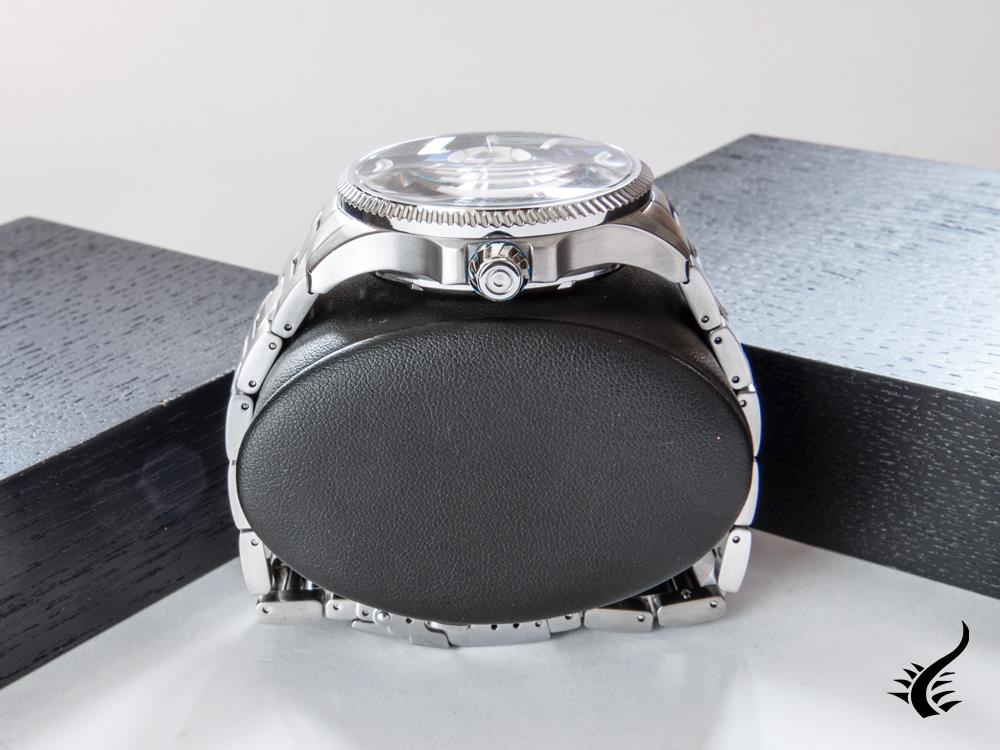 Montre automatique AVI-8 Hawker Hunter Blue Diamonds, noire, 44 mm, AV-4078-11