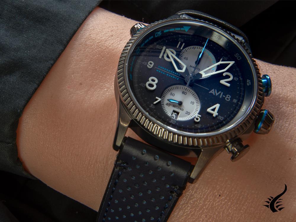 Montre chronographe à quartz AVI-8 Hawker Hunter Duke Colerne, gris, AV-4080-02