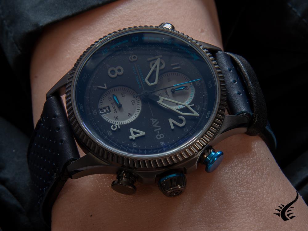 Montre chronographe à quartz AVI-8 Hawker Hunter Duke Colerne, gris, AV-4080-02