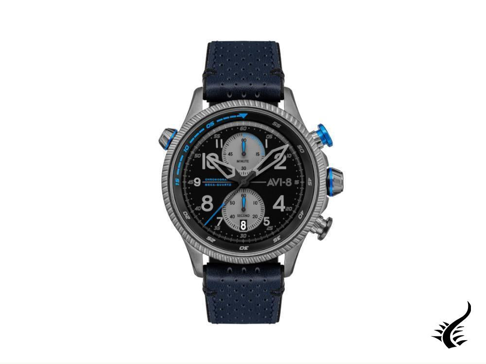 AVI-8 Hawker Hunter Duke Chronograph Colerne Quartz Watch, Grey, AV-4080-02