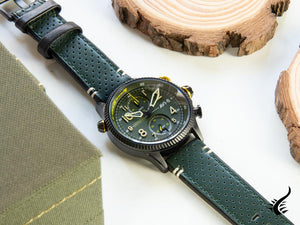 Montre à quartz AVI-8 Hawker Hunter Duke Chronograph Cosford, verte, AV-4080-03