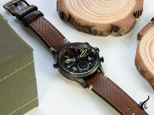 Montre chronographe à quartz AVI-8 Hawker Hunter Duke Tangmere, noire, AV-4080-04