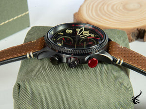 Montre chronographe à quartz AVI-8 Hawker Hunter Duke Tangmere, noire, AV-4080-04