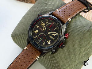 Montre chronographe à quartz AVI-8 Hawker Hunter Duke Tangmere, noire, AV-4080-04