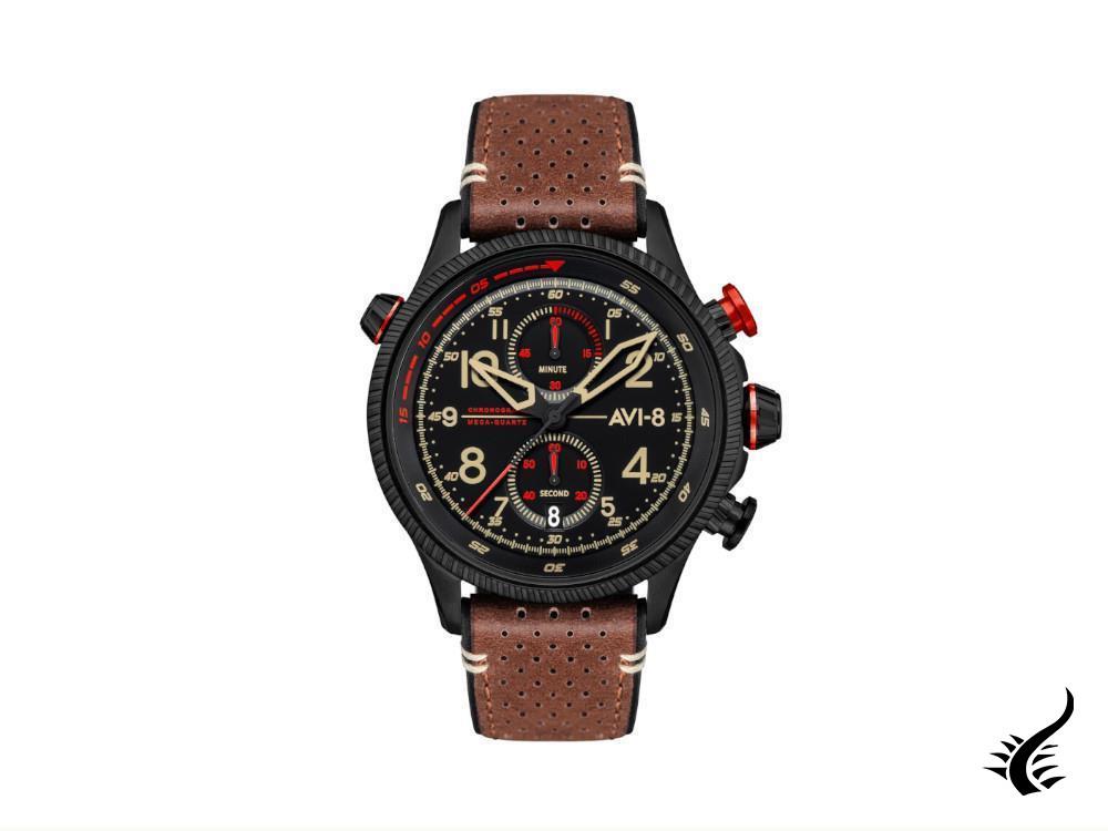 AVI-8 Hawker Hunter Duke Chronograph Tangmere Quartz Watch, Black, AV-4080-04