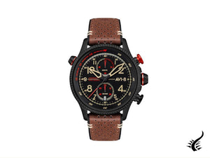 Montre chronographe à quartz AVI-8 Hawker Hunter Duke Tangmere, noire, AV-4080-04