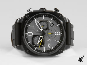 Montre à quartz tactique noire chronographe rétrograde AVI-8 Hawker Hunter