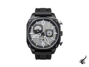 Montre à quartz tactique noire chronographe rétrograde AVI-8 Hawker Hunter