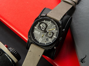 Montre à quartz AVI-8 Hawker Hunter Retrograde Edition, gris, 45 mm, AV-4052-03