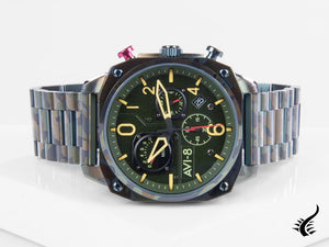 AVI-8 Hawker Hunter Retrograde Ground Camo Quartz Watch, Green, AV-4052-22