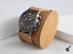 Montre à quartz AVI-8 Hawker Hurricane Carey Orissa à double fuseau horaire, 43 mm, AV-4088-04