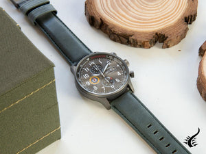 Montre à quartz Hawker Hurricane AVI-8, gris, 42 mm, chronographe, AV-4011-0D