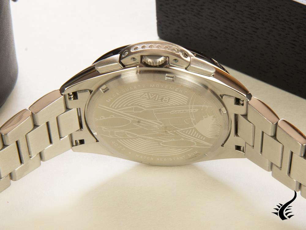 AVI-8 P-51 Mustang Blakeslee Chronograph Quartz Watch, Black, 43 mm, AV-4077-11