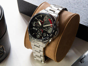 Montre chronographe à quartz AVI-8 P-51 Mustang Blakeslee, noire, 43 mm, AV-4077-11