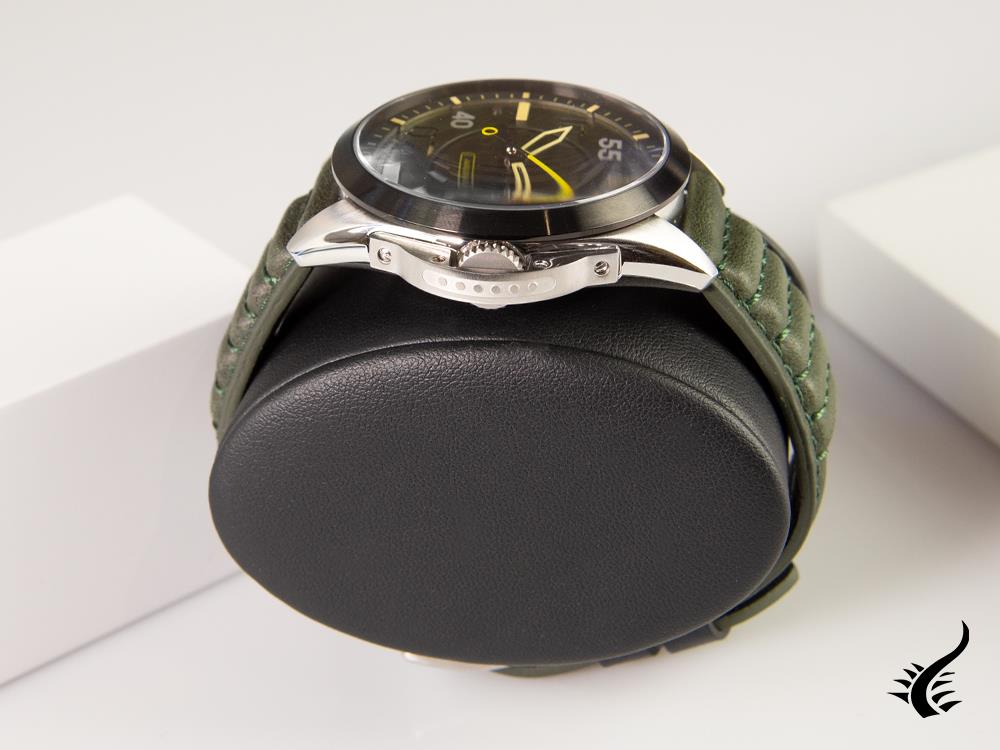 Montre automatique AVI-8 P-51 Mustang Hitchcock Greentree, verte, 43 mm, AV-4086-03