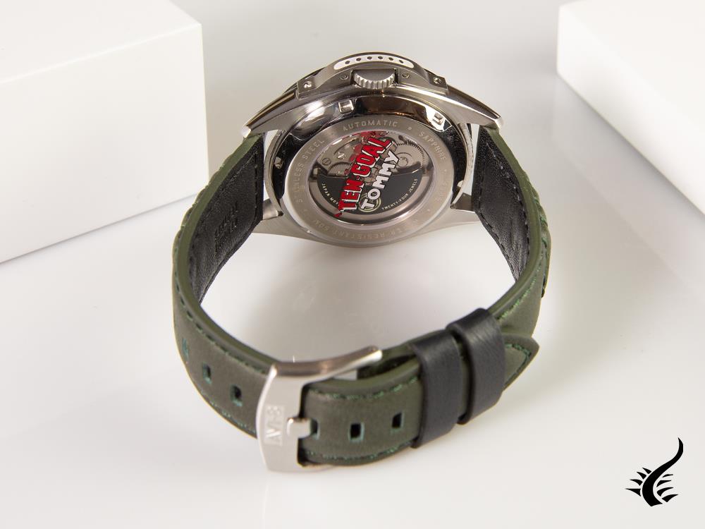 Montre automatique AVI-8 P-51 Mustang Hitchcock Greentree, verte, 43 mm, AV-4086-03