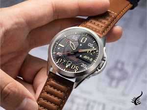 Montre automatique AVI-8 P-51 Mustang Hitchcock Meadow Brook, 43 mm, AV-4086-01