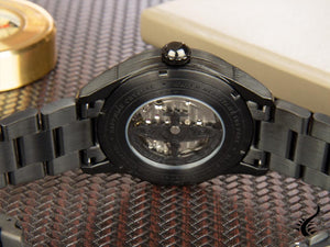 Montre automatique AVI-8 Spitfire, PVD, noir, 42 mm, acier inoxydable, AV-4073-33