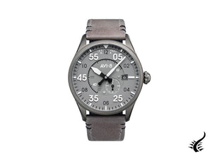 AVI-8 Spitfire Automatic Watch, PVD Gun Metal, Grey, 42 mm, AV-4073-44