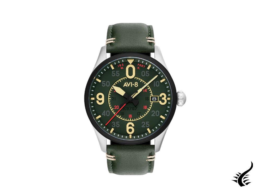 AVI-8 Spitfire Smith Reading Automatic Watch, Green, 42 mm, AV-4090-03