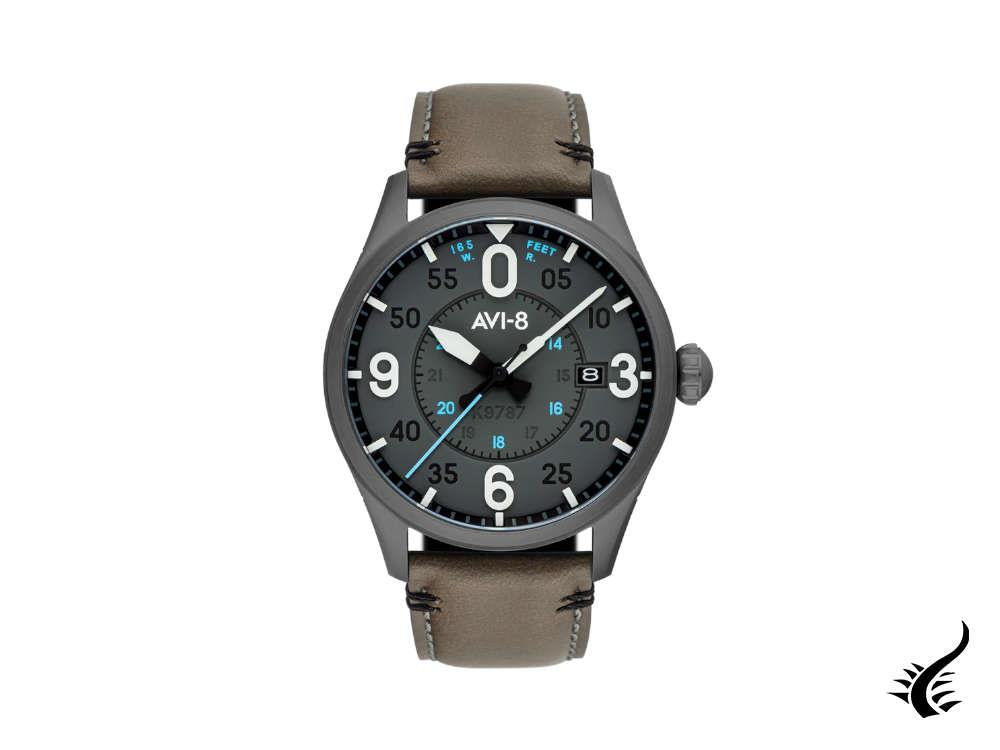 AVI-8 Spitfire Smith Salisbury Automatic Watch, PVD, Black, 42 mm, AV-4090-04