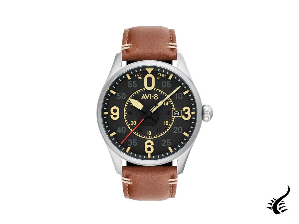 AVI-8 Spitfire Smith Woolston Automatic Watch, Black, 42 mm, AV-4090-01