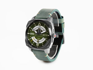 Montre à quartz AVI-8 Hawker Hunter Day Date Edition, verte, 45 mm, AV-4057-03