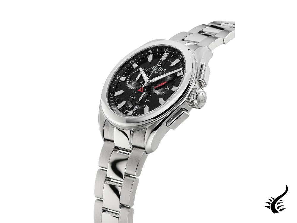 Montre à quartz Alpina Alpiner, noire, AL-373BB4E6B