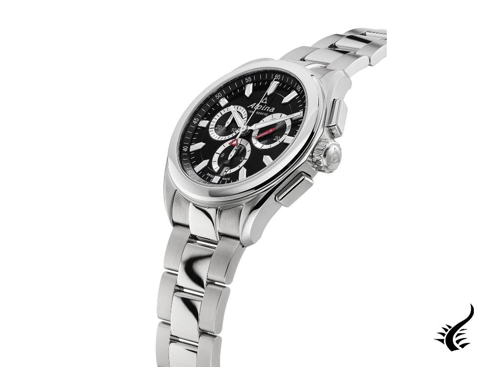 Montre à quartz Alpina Alpiner, noire, AL-373BS4E6B