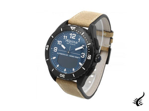 Montre à quartz Alpina Alpiner, bleu, alarme, jour, AL-284LNN5AQ6L