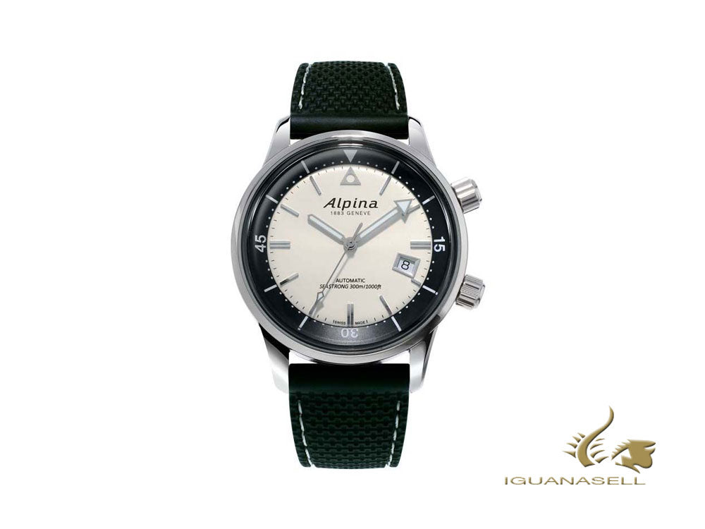 Alpina Seastrong Diver 300 Heritage Automatic Watch, White, 42 mm, 30 atm, Day