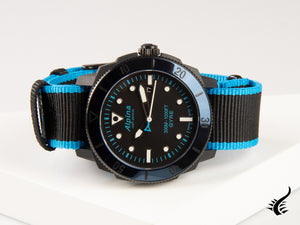 Montre automatique Alpina Seastrong Diver Gyre, noire, édition limitée, AL-525LBN4VG6