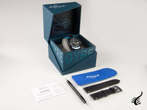 Montre automatique Alpina Seastrong Diver Gyre, noire, édition limitée, AL-525LBN4VG6