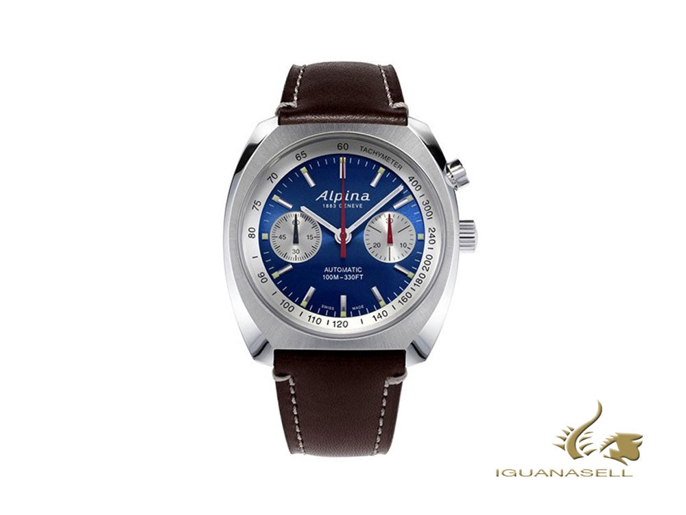 Montre automatique Alpina Startimer, AL-727, 42 mm, bleu, jour, AL-727LNS4H6